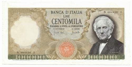 100000 lire alessandro manzoni - 100000,