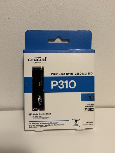 Ssd crucial p310 - pcie, gen4