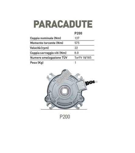 Paracadute gaposa p200 - paracadute,
