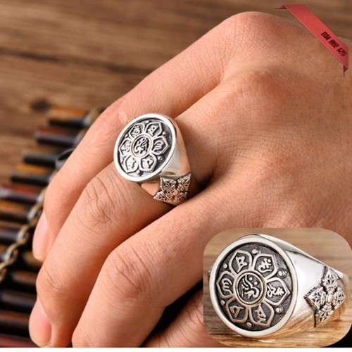 Anello mantra spinning bagua - anello,
