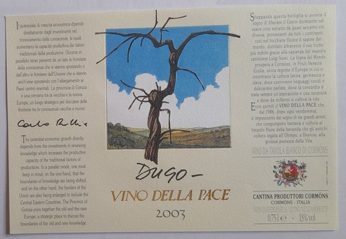 Etichetta vino della pace - della,
