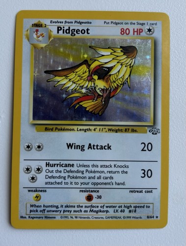 Pokemon pidgeot holo rare - pokemon,