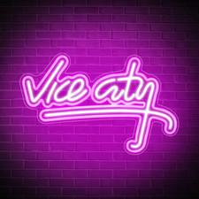 Insegna LED Neon GTA Vice City