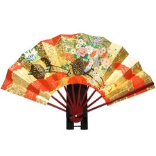 Gold leaf decorative fan