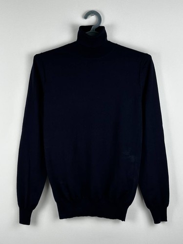 Maglione girocollo lana blu
