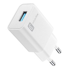 Cellular Line Caricabatterie USB Type-A 18W White ACHUSB18WSMLW