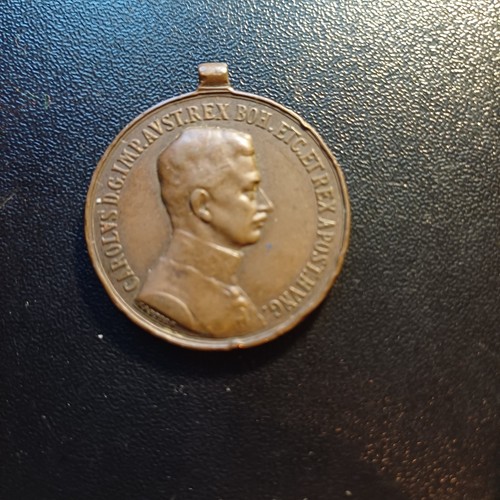 Medaglia austriaca carlo - austriaca, re