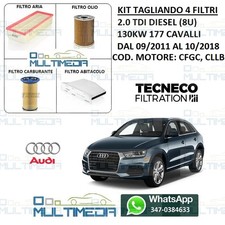 KIT TAGLIANDO 4 FILTRI AUDI Q3