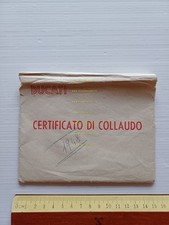 DUCATI Radio RR 3415 certificato collaudo e garanzia 1948 originali