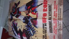 MANIFESTO NON ORIGINALE FILM LA PIU' GRANDE AVVENTURA DI UFO ROBOT NUOVO 50 x 70