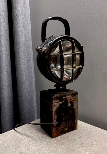 Lampada minatore vintage in - lampada,