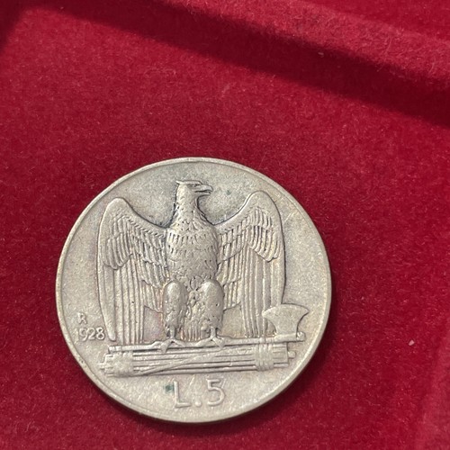 Moneta lire aquilotto 1928 - lire, 5