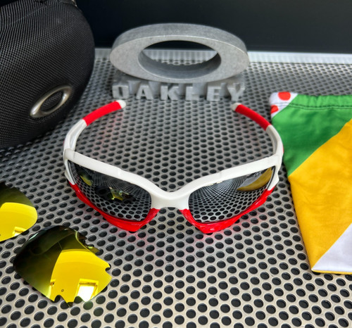 Oakley jawbone bianco rosso - jawbone, |