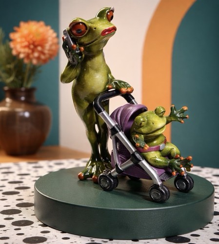 Rana mamma con bambino - , in