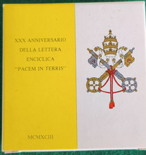 -VATICANO GIOVANNI PAOLO II 500 Lire Argento 1993 "PACEM IN TERRIS"