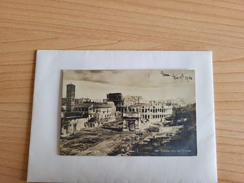 Old postcard colosseum - postcard,
