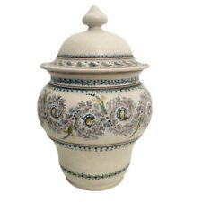 ? Vincenzo Del Monaco Grottaglie Potiche Vaso contenitore in ceramica anni 70