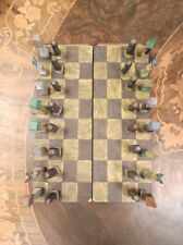 Scacchiera in legno  fatta a mano