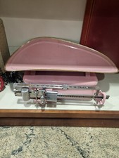 BILANCIA PESA NEONATO COLORE ROSA IN LATTA MAX 15 KG VINTAGE ANNI 60/70