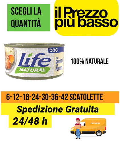 Scatolette life natural dog