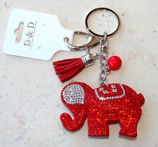 Portachiavi morbido Elefante 3D Portafortuna,ciondolo zaino Borsa Donna 8 colori