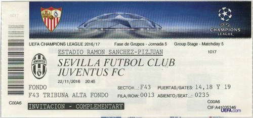 Biglietto siviglia juventus - biglietto,
