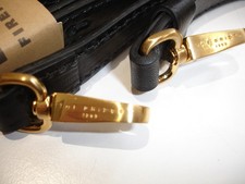 THE BRIDGE LEATHER CO BAG - BAG - CASE STRAP - BORSETTA TRACOLLA NERA da 40" a 50"