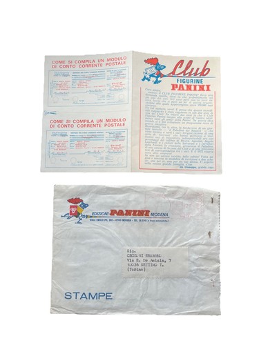 Panini 1972 modulo iscrizione - panini,