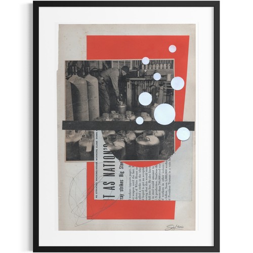 Collage originale arte moderna