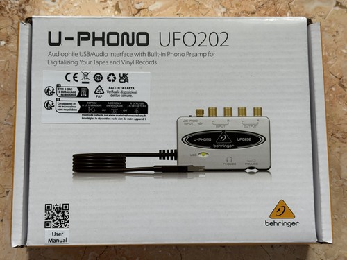 Behringer ufo202 phono usb - behringer,