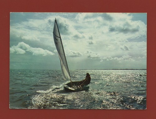 Cartolina viaggio 1973 voilier - cartolina,