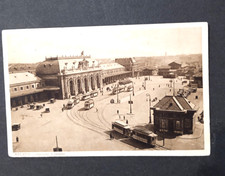 Cartolina Milano- Stazione Centrale. 1930. Timbro Servizio Mobile.