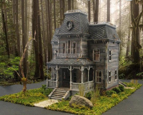 Diorama modello bates mansion - diorama,