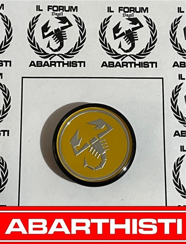 Coprimozzo giallo abarth - x1,