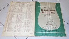 Spartito Rossini IL BARBIERE DI SIVIGLIA Sinfonia per pianoforte - Ricordi 1955
