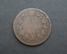 10 centesimi 1862 senza  segno