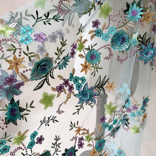 Tessuto ricamato lace - ricamato,