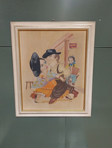 Quadro dipinto tavola da - tavola,