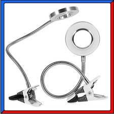 Lampada da Tavolo Scrivania 24 Led Luce Calda Fredda per Make Up Trucco Unghie