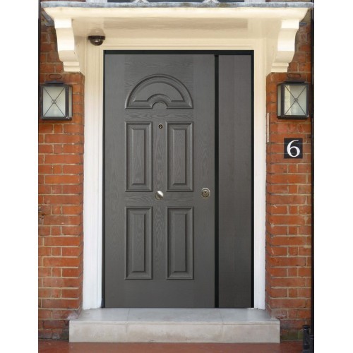 Porta blindata grigio - porta, doppia