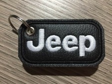 Portachiavi ricamato jeep - portachiavi,