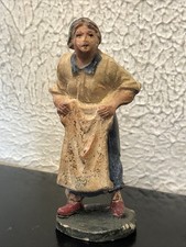 Statuina Del Presepe C.C. CONFALONIERI Donna Con Panno