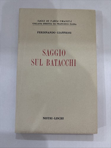 Saggio sul batacchi - saggio,