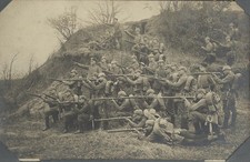 Militari - Prima Guerra Mondiale - Bellissima foto compagnia soldati mif-240