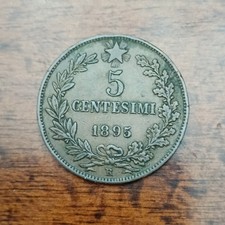 5 CENTESIMI 1895 UMBERTO I  RARO