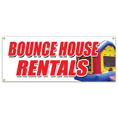 Bounce house rentals banner - house,