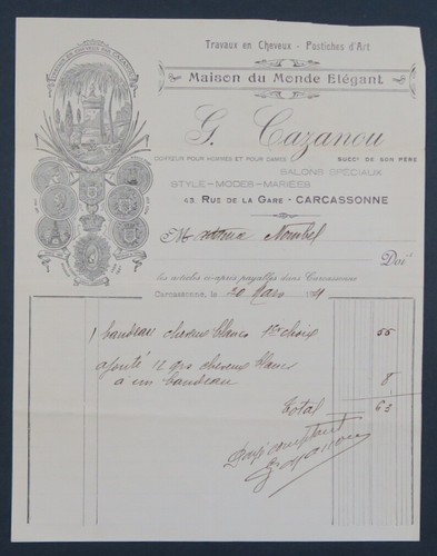 Facture 1911 maison - maison, monde