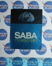  ADESIVO STICKER AUTOCOLLANT AUFKLEBER ORIGINAL VINTAGE SABA TV VIDEO HI-FI