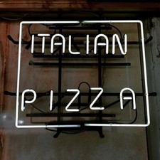 Lampada insegna neon pizza