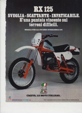advertising Pubblicità-MOTO CAGIVA RX 125 1981-MOTOITALIANE MOTOCROSS  EPOCA